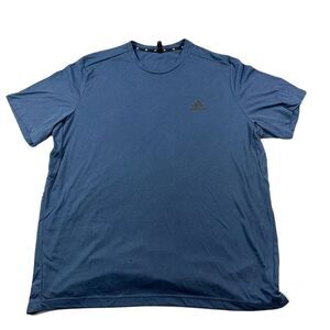 Adidas D2M FR Training T Shirt Mens 2XL Crew Navy Blue/Black‎ Short Sleeve